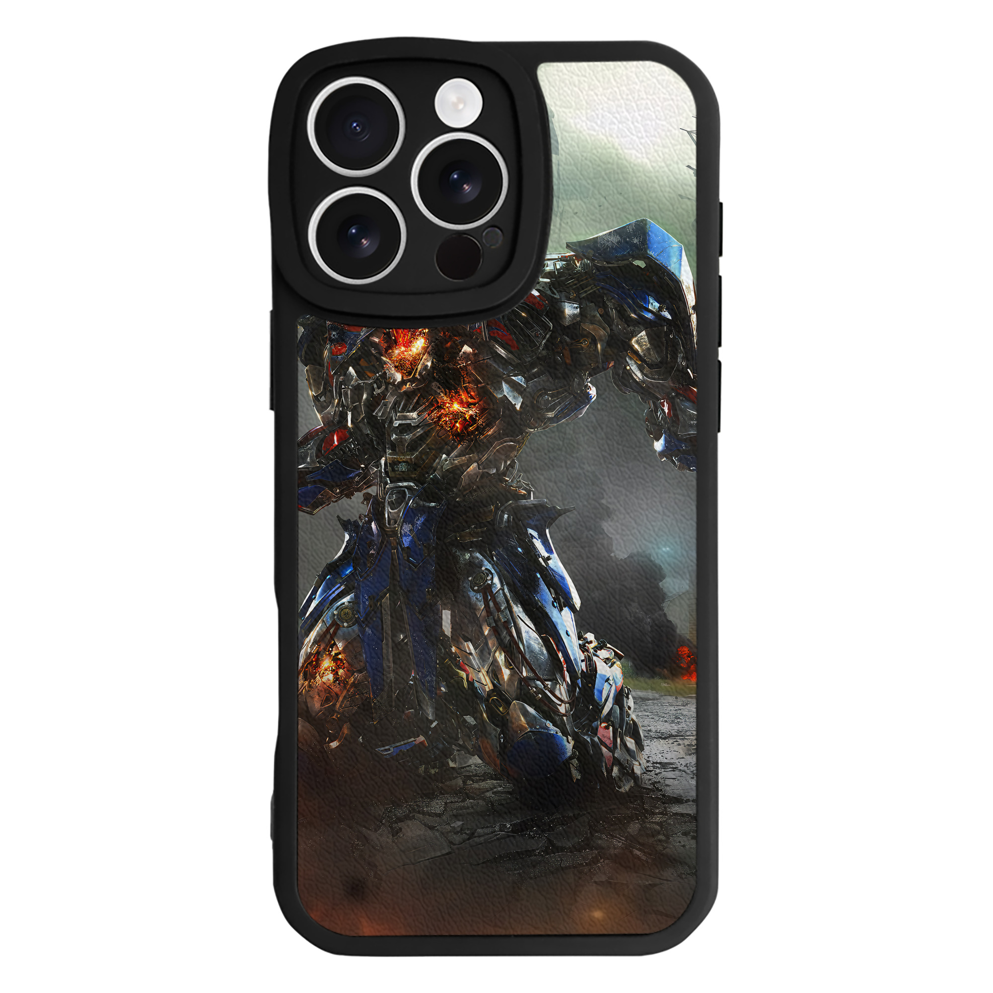 （画像用） Transformers トランスフォーマー 【iPhone 16シリーズ対応】シリコンスマホケース（レザー調） 材質：シリコン